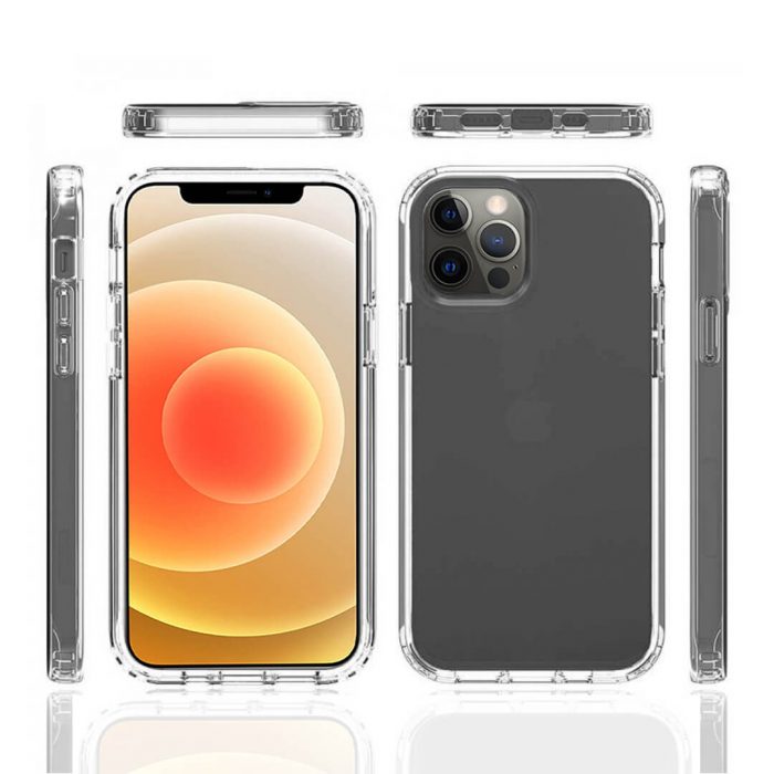 Pivoi iPhone 12 Pro 6.1 inch Transparent Mobile Back Covers