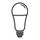 Smart bulb icon