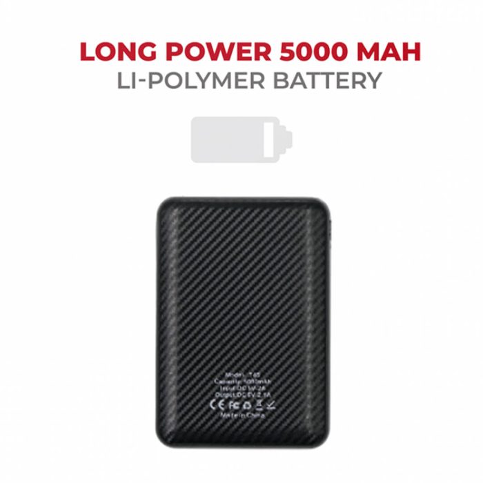 Batterie externe induction publicitaire 5000 mAh - SLIM