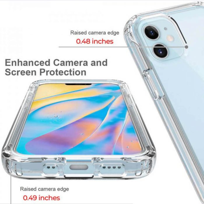 Pivoi iPhone 12 Mini 5.4 inch Transparent Mobile Covers