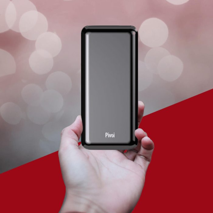 Lectronic Magnetic Wireless Mini Power Bank 10000mAh-Black - الدهماني  للاتصالات Aldahmani Telecom