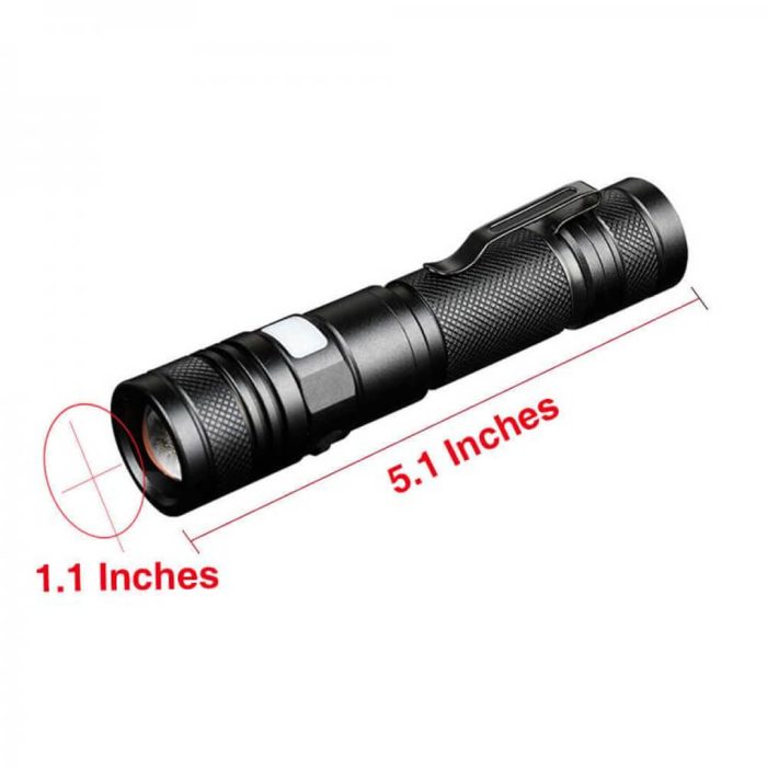 Pivoi 800 Lumens 10W LED Rechargeable Flashlight