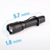 Pivoi 1000 Lumens 10W LED Tactical Rechargeable Flashlight with Clip