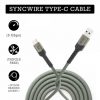 Pivoi Grey USB 3.0 AM to Type C Cable (Pack of 1)