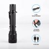 Pivoi 1000 Lumens 10W LED Tactical Rechargeable Flashlight with Clip