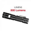 Pivoi 800 Lumens 10W LED Rechargeable Flashlight