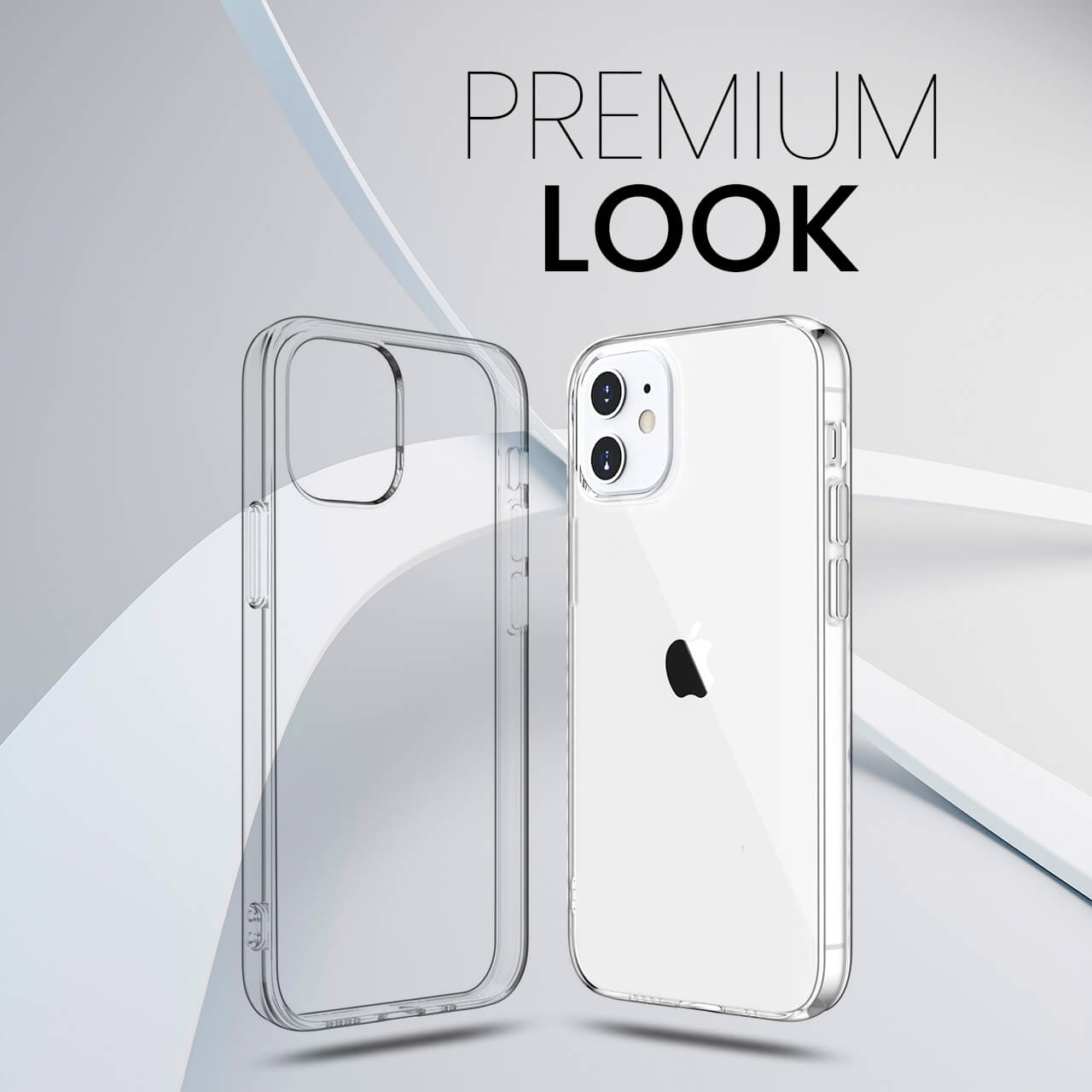 Pivoi iPhone 12 Mini 5.4 inch Transparent Mobile Covers