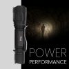 Pivoi 1000 Lumens 10W LED Tactical Rechargeable Flashlight with Clip