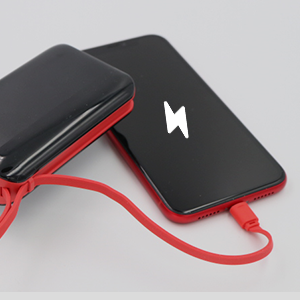 Pivoi 10000mAh Power Bank With Built-in Lightning Cable