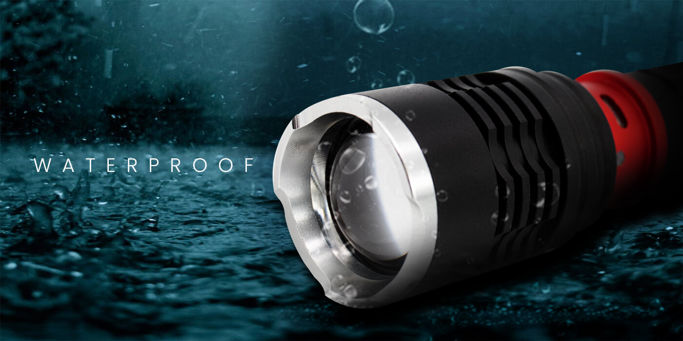 Pivoi 10W 1000 Lumens Rechargeable Flashlight with Clip