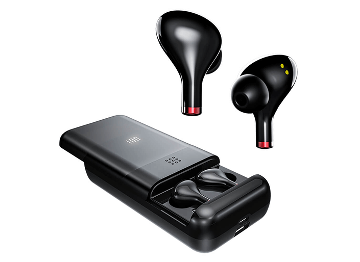 Pivoi True Wireless Bluetooth Earbuds with 10000mAh Battery Pack and Mic