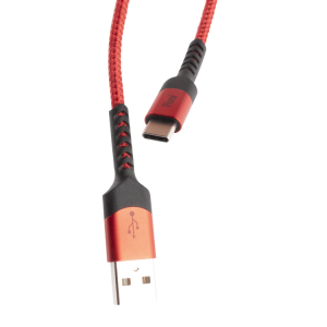 Pivoi Red USB 2.0 AM to Type C Cable (Pack of 1)