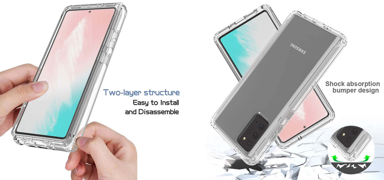 Pivoi Samsung Galaxy Note 20 Transparent Cover