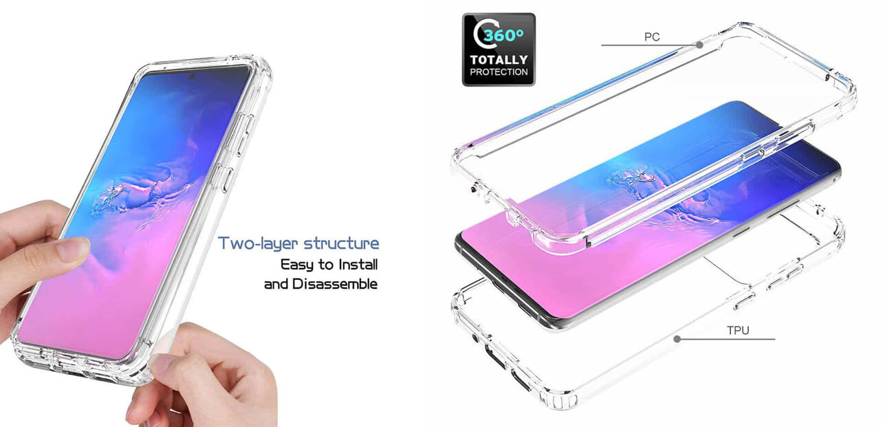 Samsung S20 Ultra 6.9 inch Screen Size Transparent Mobile Cover