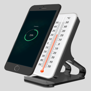 Pivoi Black Wireless Charger Stand