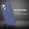 Pivoi 6.7 inch iPhone 12 Pro Max Silicon Mobile Cover - Blue