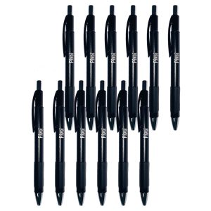 Pivoi 0.5mm silicone grip black ink gel refill pen
